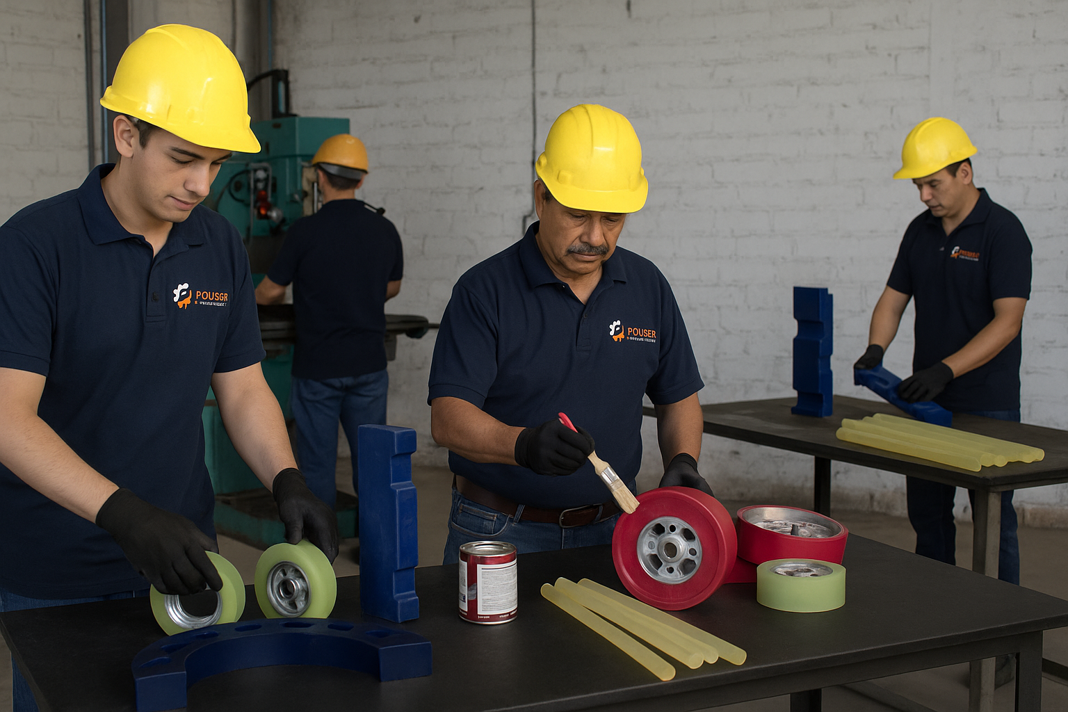 Equipo Polisor trabajando
