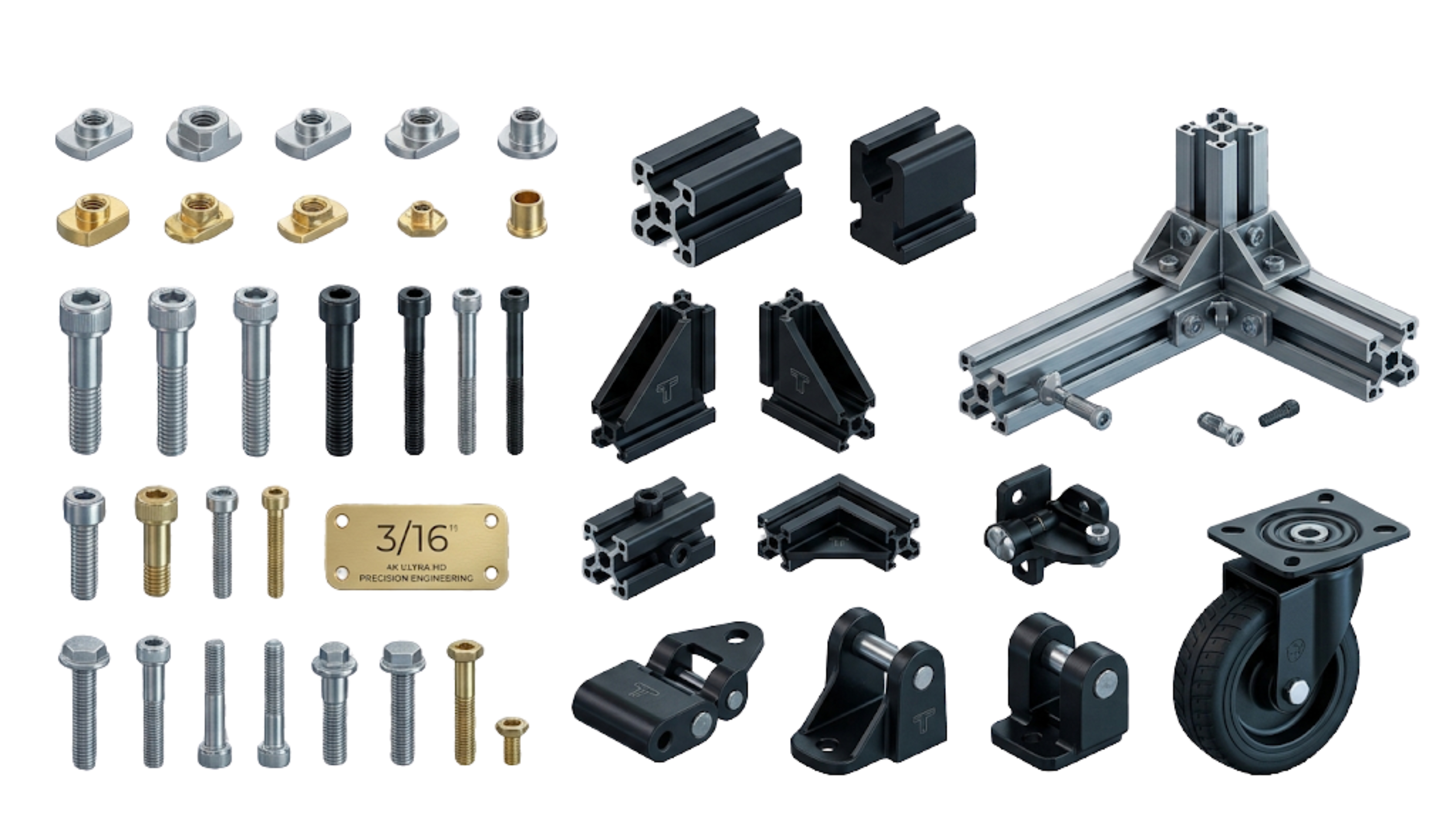 Catálogo de accesorios para armado de estructuras